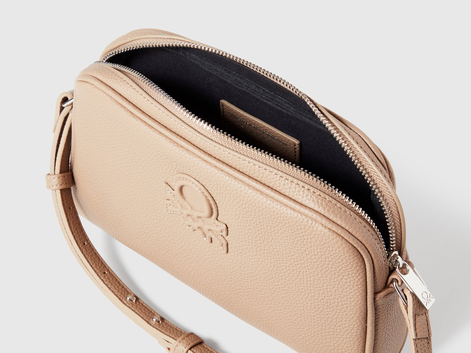 Borsa piccola a tracolla da donna beige 3 | Benetton Outlet