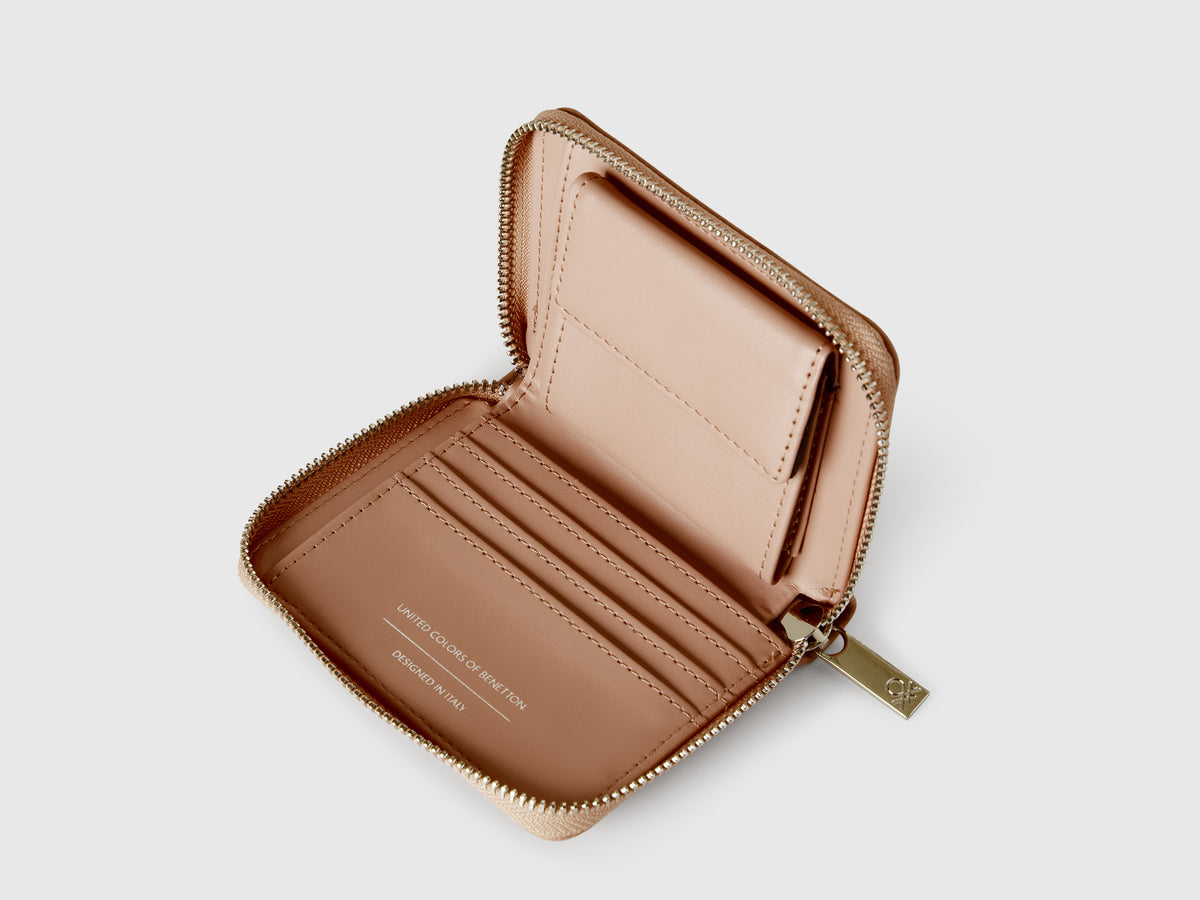 Portafoglio piccolo con zip
