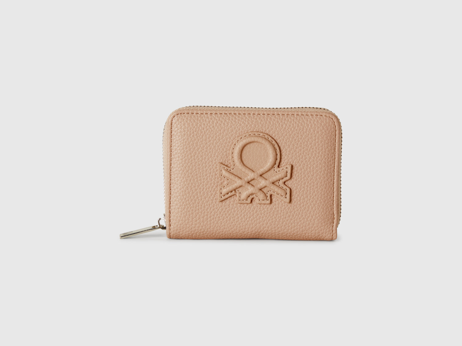 Portafoglio piccolo con zip da donna beige | Benetton Outlet