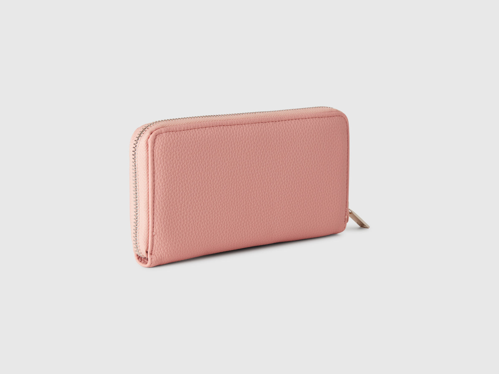 Portafoglio grande con zip da donna rosa 2 | Benetton Outlet