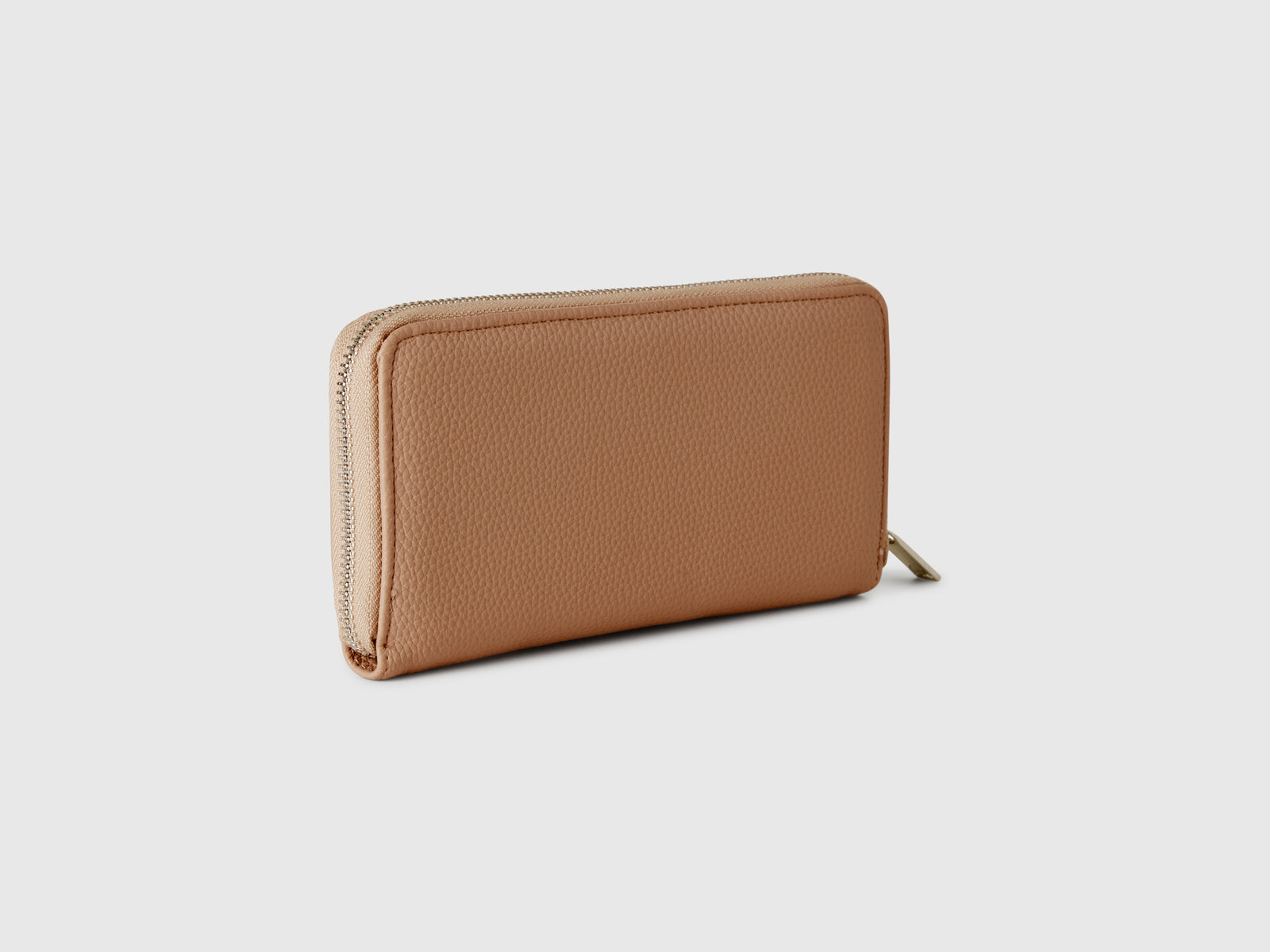Portafoglio grande con zip da donna beige 2 | Benetton Outlet