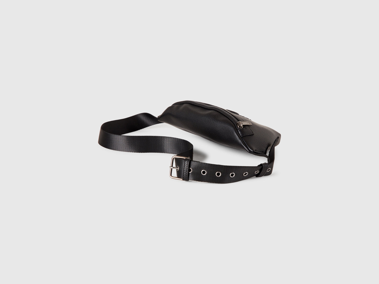 Marsupio in tessuto spalmato da uomo nero 2 | Benetton Outlet