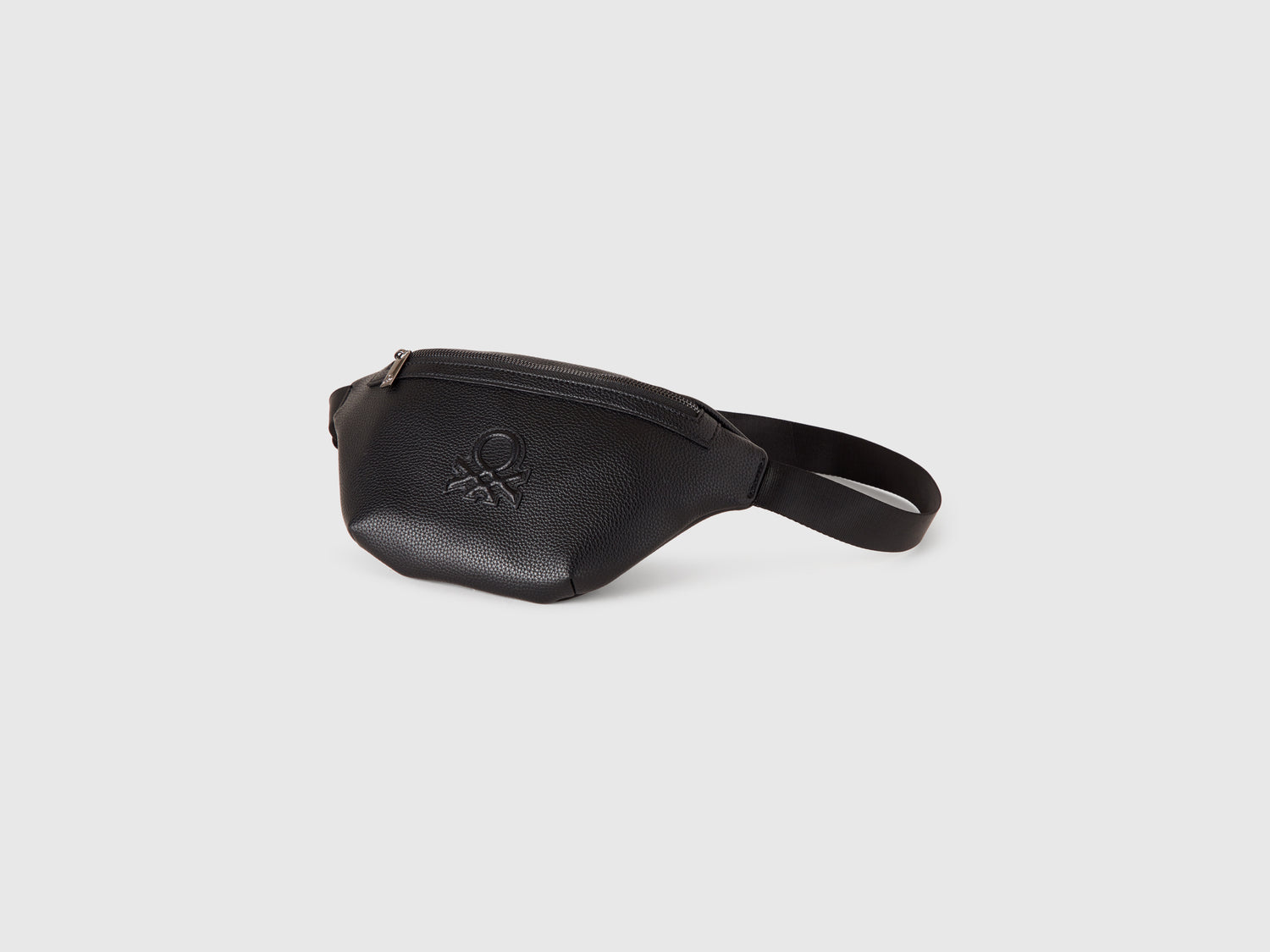 Marsupio in tessuto spalmato da uomo nero | Benetton Outlet