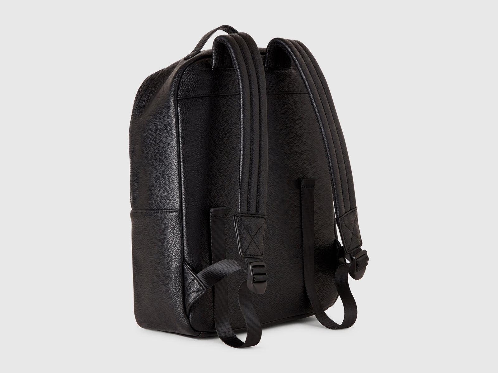 Zaino in tessuto spalmato da uomo nero 2 | Benetton Outlet