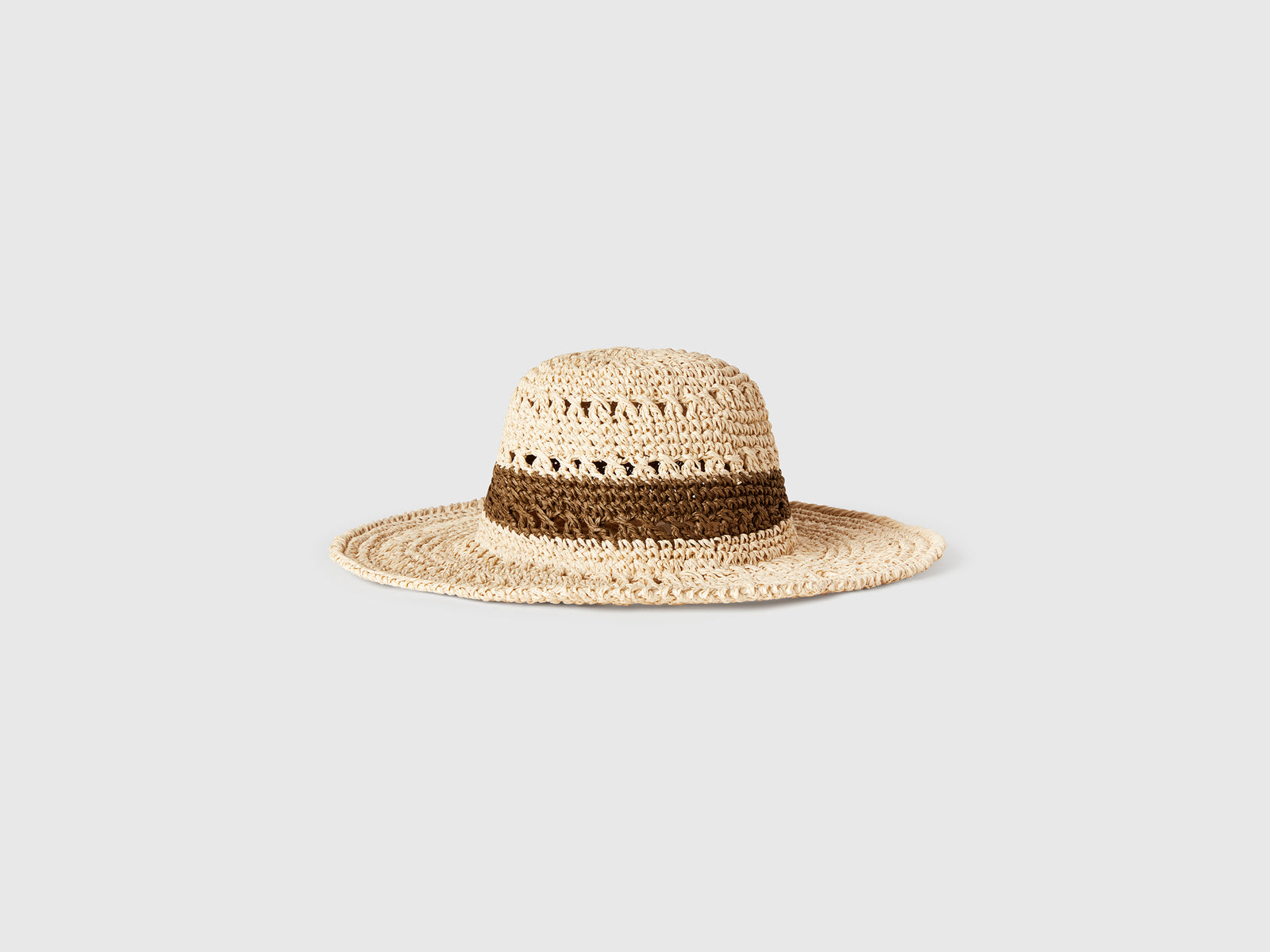 Cappello stile pescatore effetto paglia da donna beige 2 | Benetton Outlet