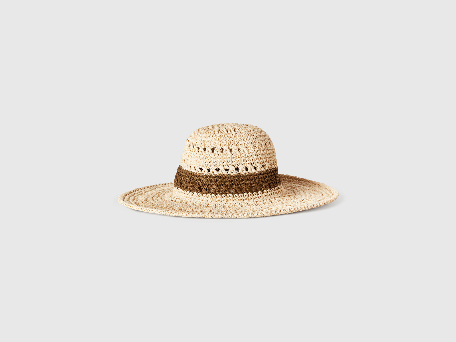 Cappello stile pescatore effetto paglia da donna beige | Benetton Outlet