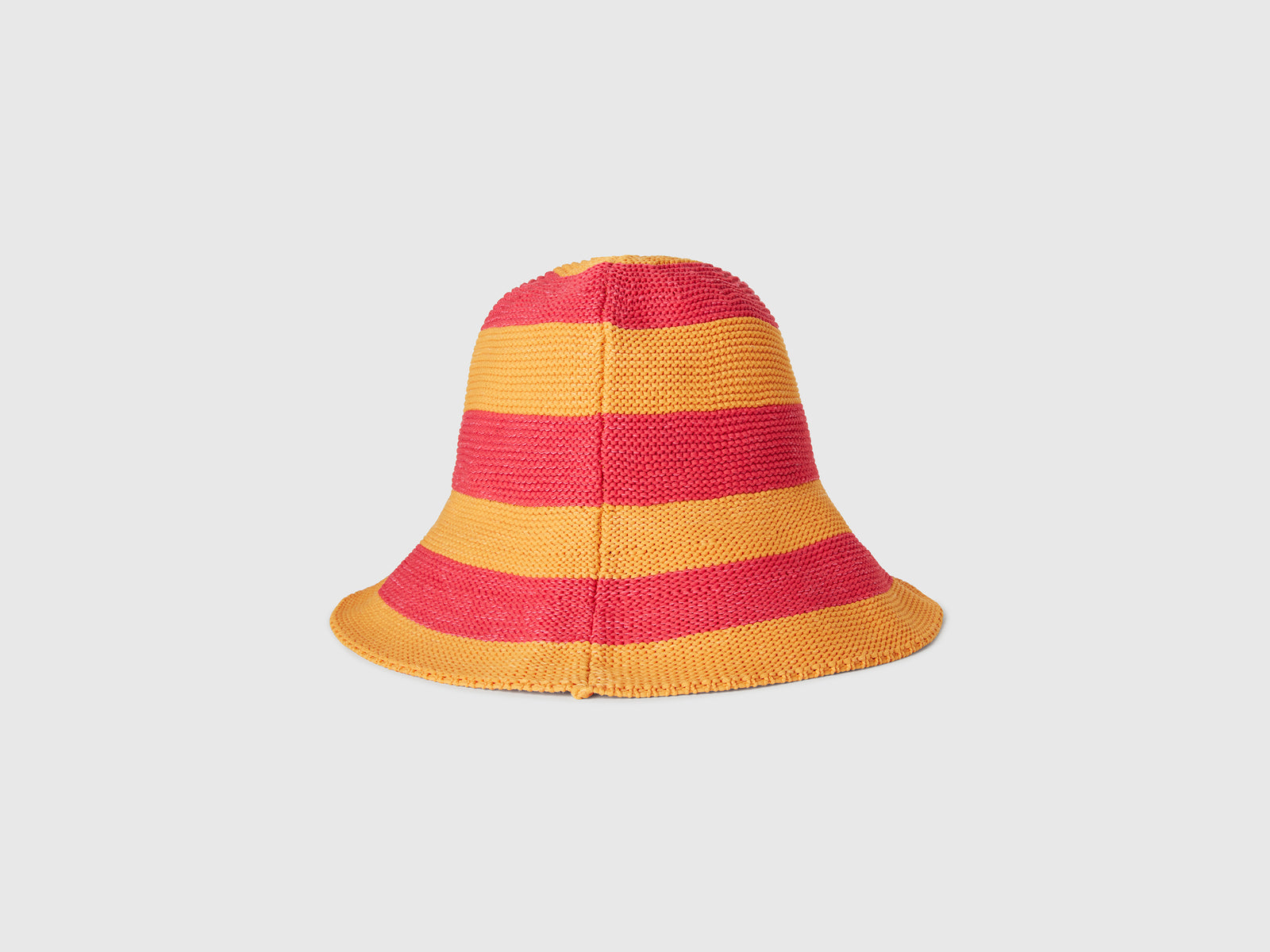 Orange and fuchsia striped hat da donna multi-color 2 | Benetton Outlet