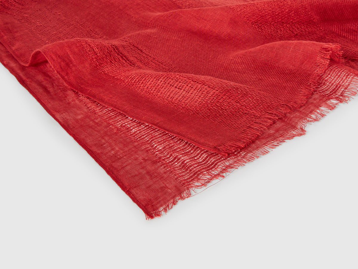 Lightweight pure linen scarf