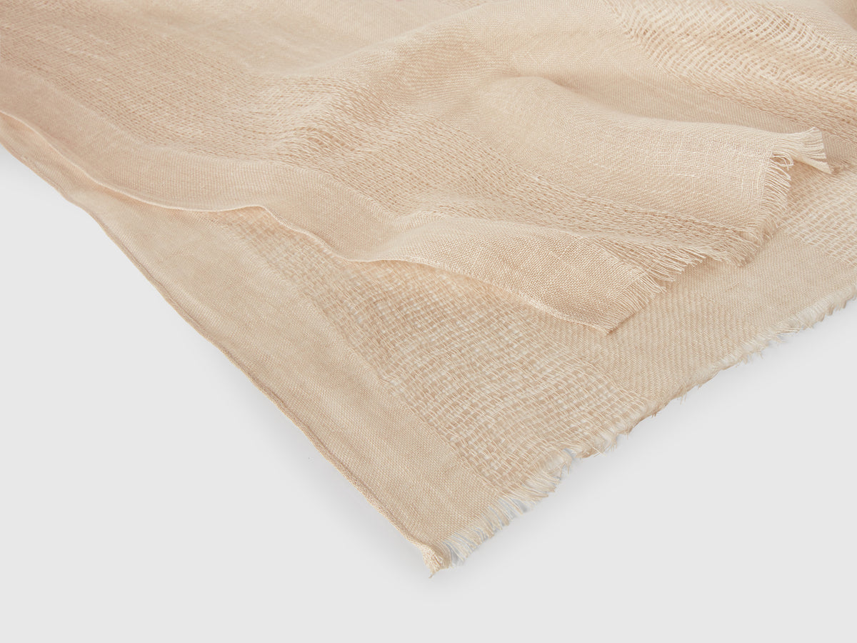 Lightweight pure linen scarf