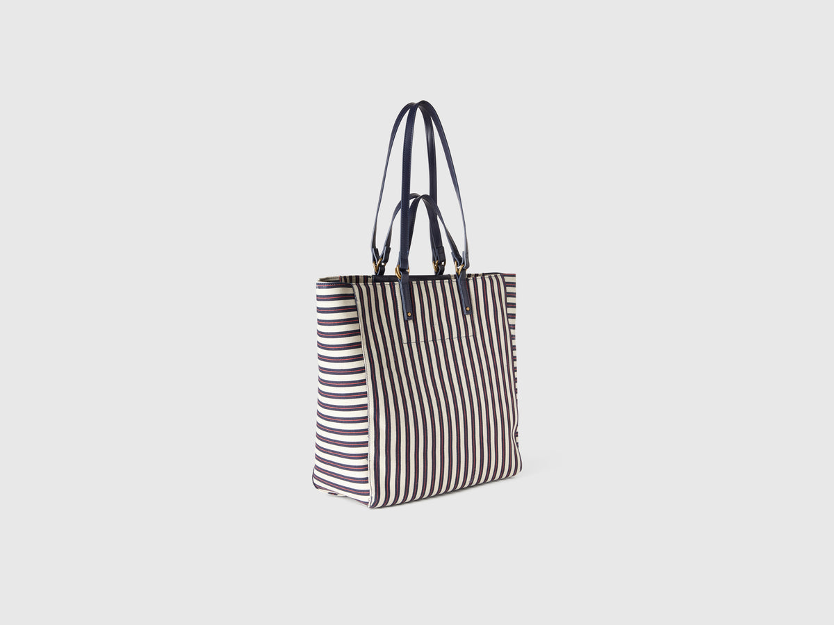 Tote bag a righe e