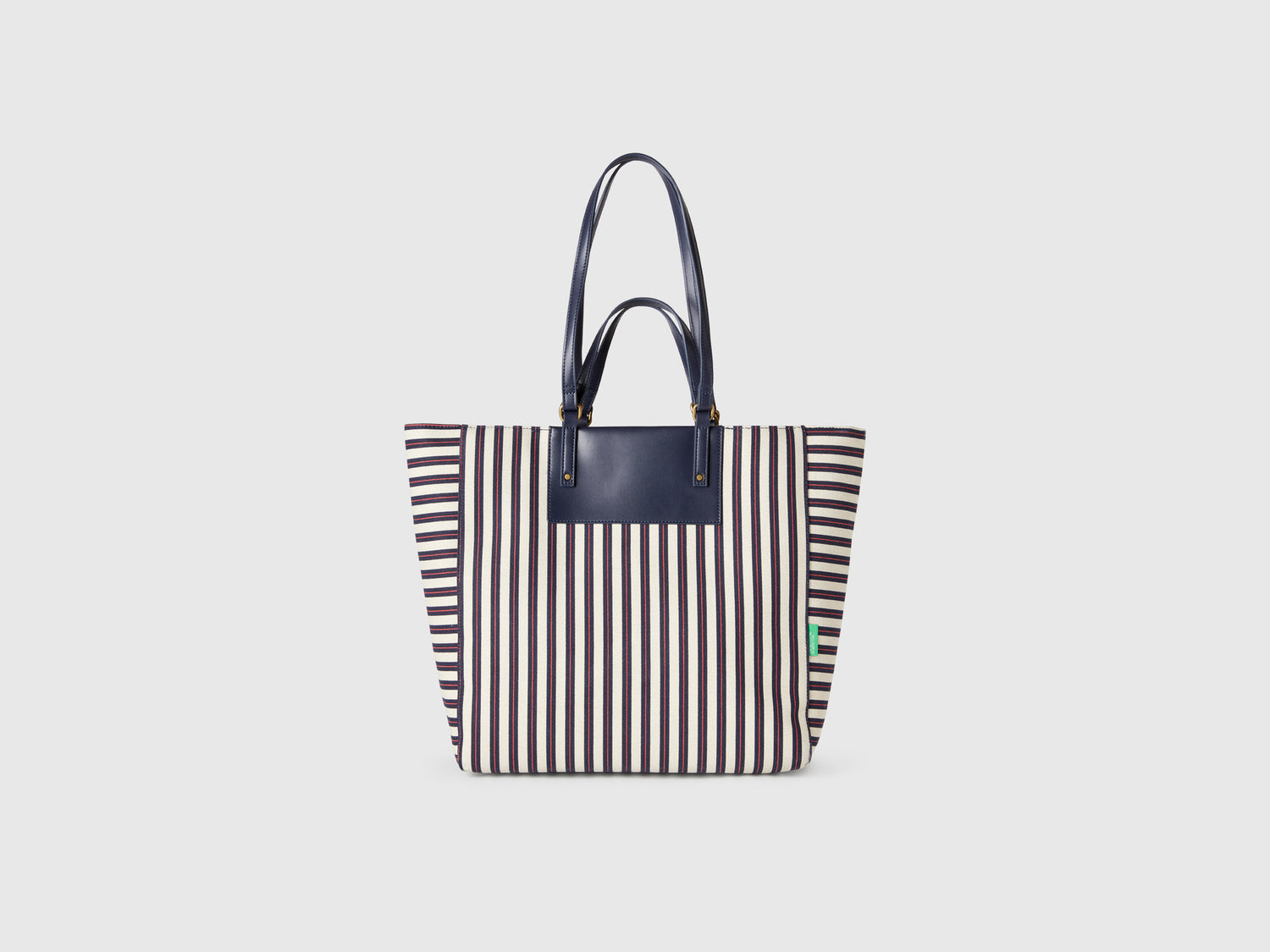 Striped tote bag and da donna blu | Benetton Outlet