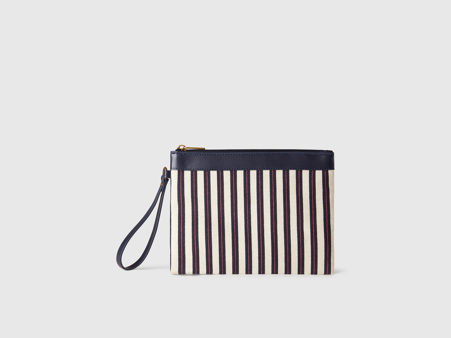 Large striped envelope da donna blu scuro | Benetton Outlet
