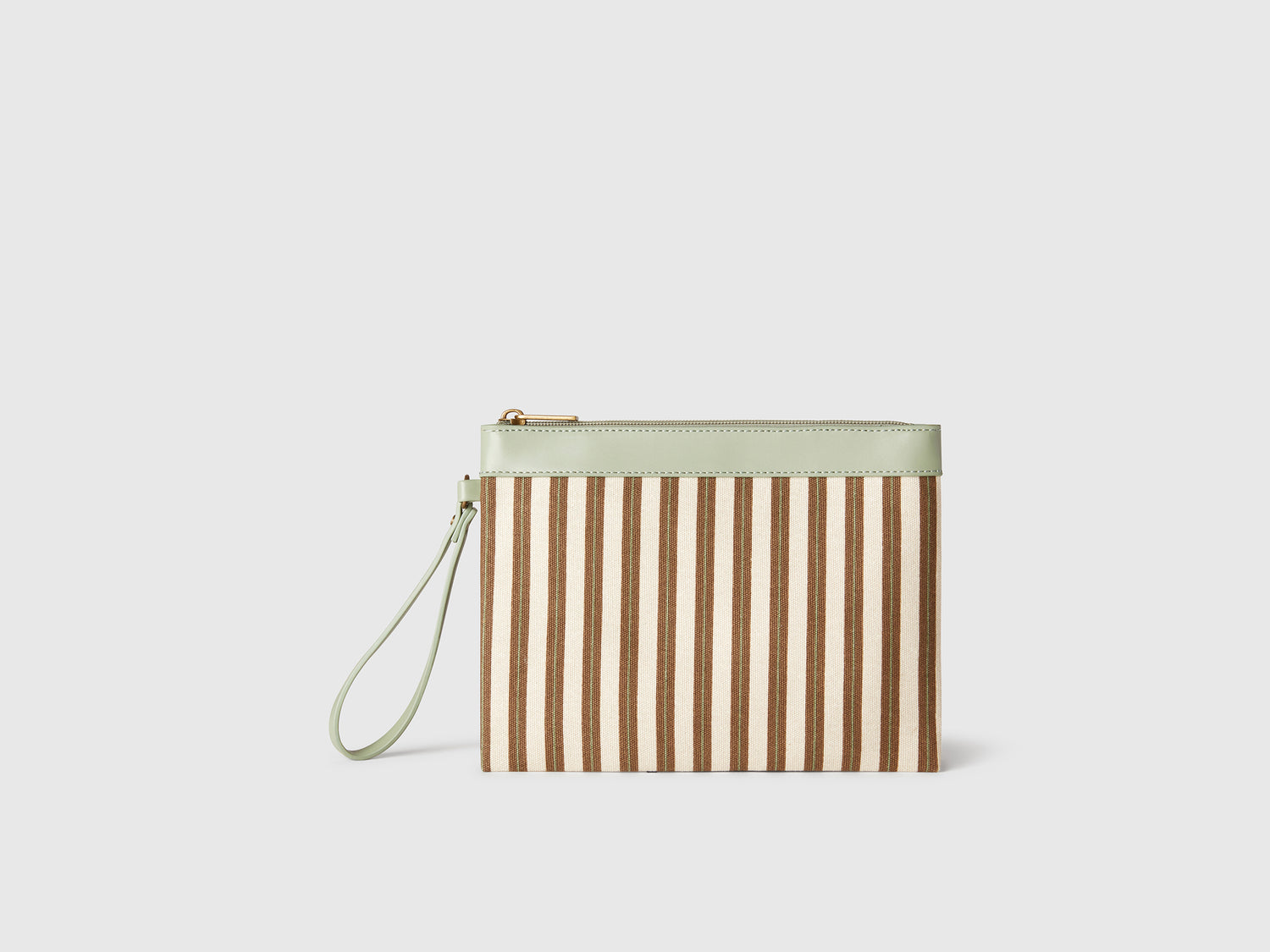 Large striped envelope da donna marrone | Benetton Outlet