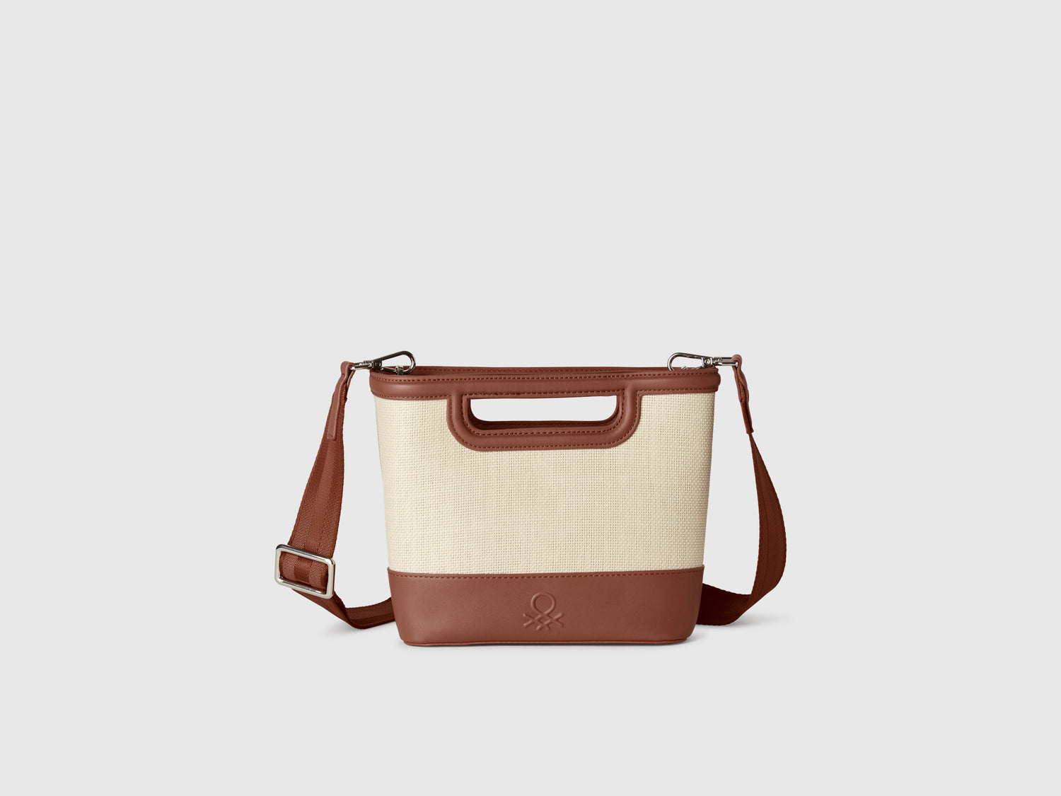 Medium raffia tote bag da donna marrone | Benetton Outlet