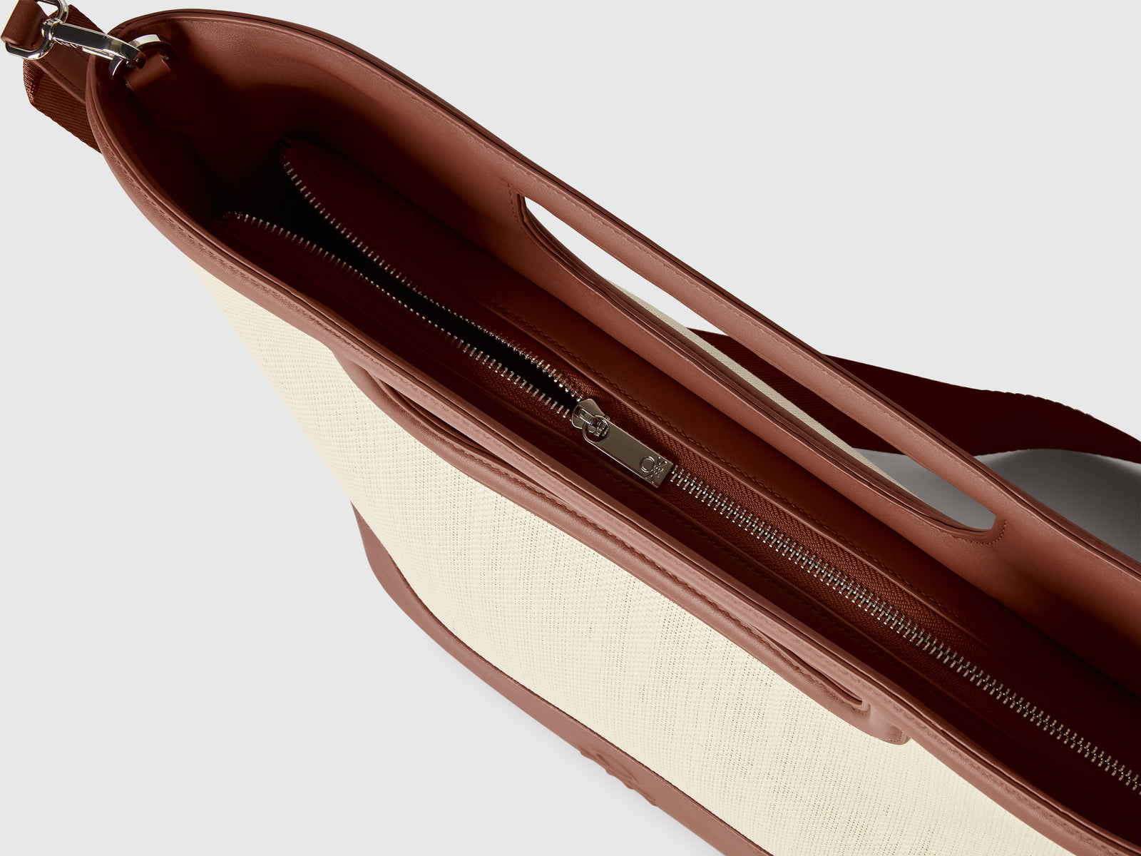 Tote bag grande in rafia da donna marrone 3 | Benetton Outlet