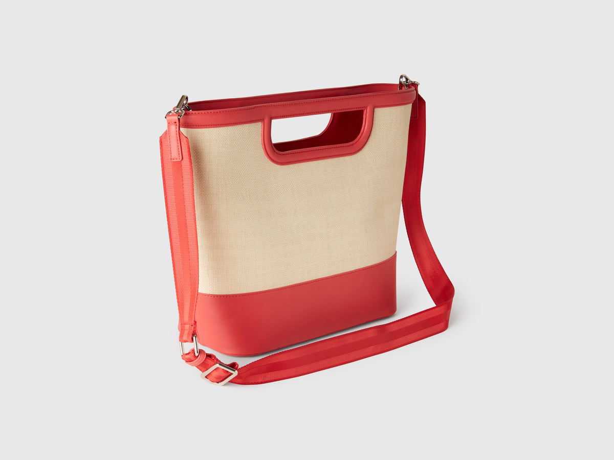 Tote bag grande in rafia