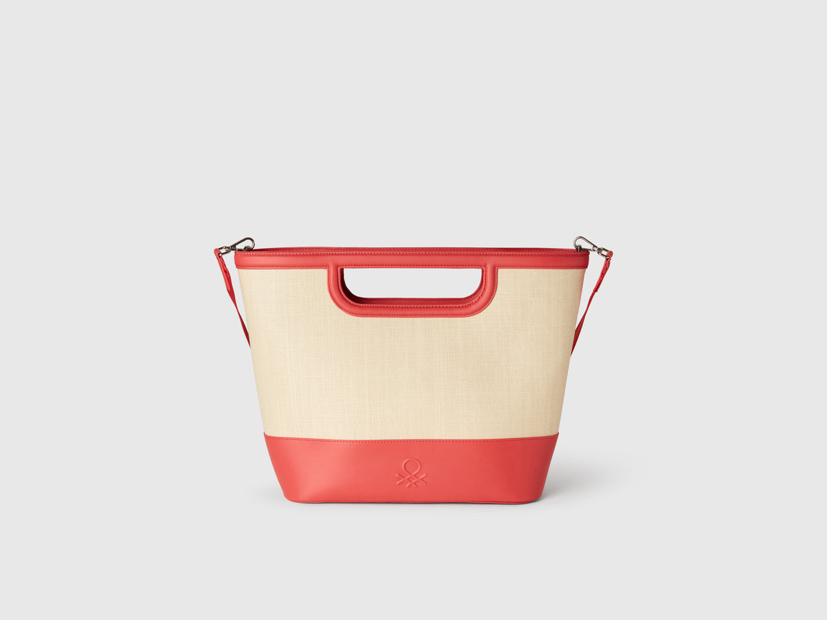 Tote bag grande in rafia