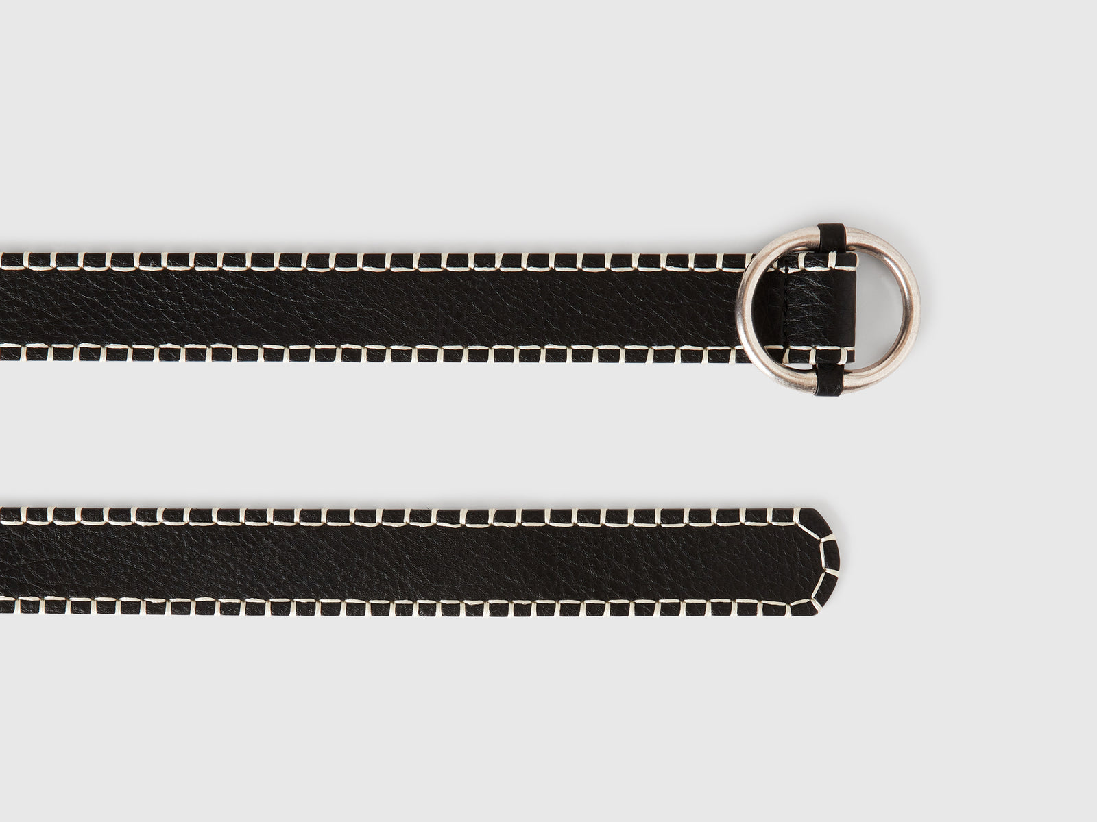 Thin belt in coated fabric da donna nero 2 | Benetton Outlet