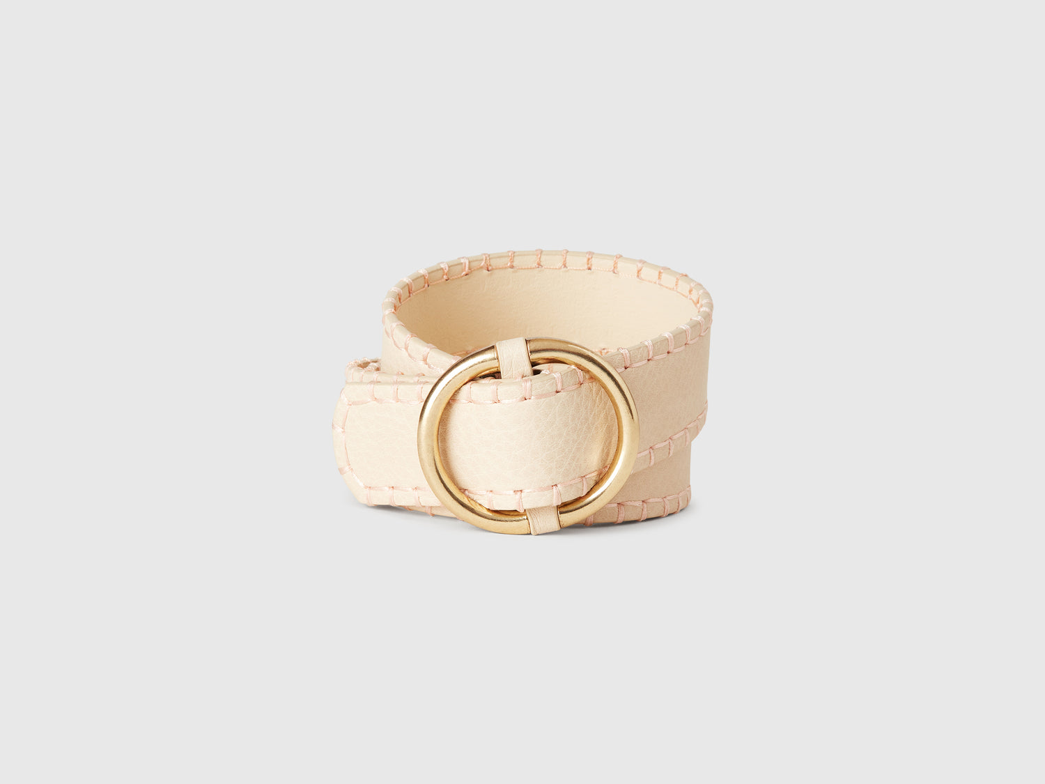 Thin belt in coated fabric da donna beige | Benetton Outlet