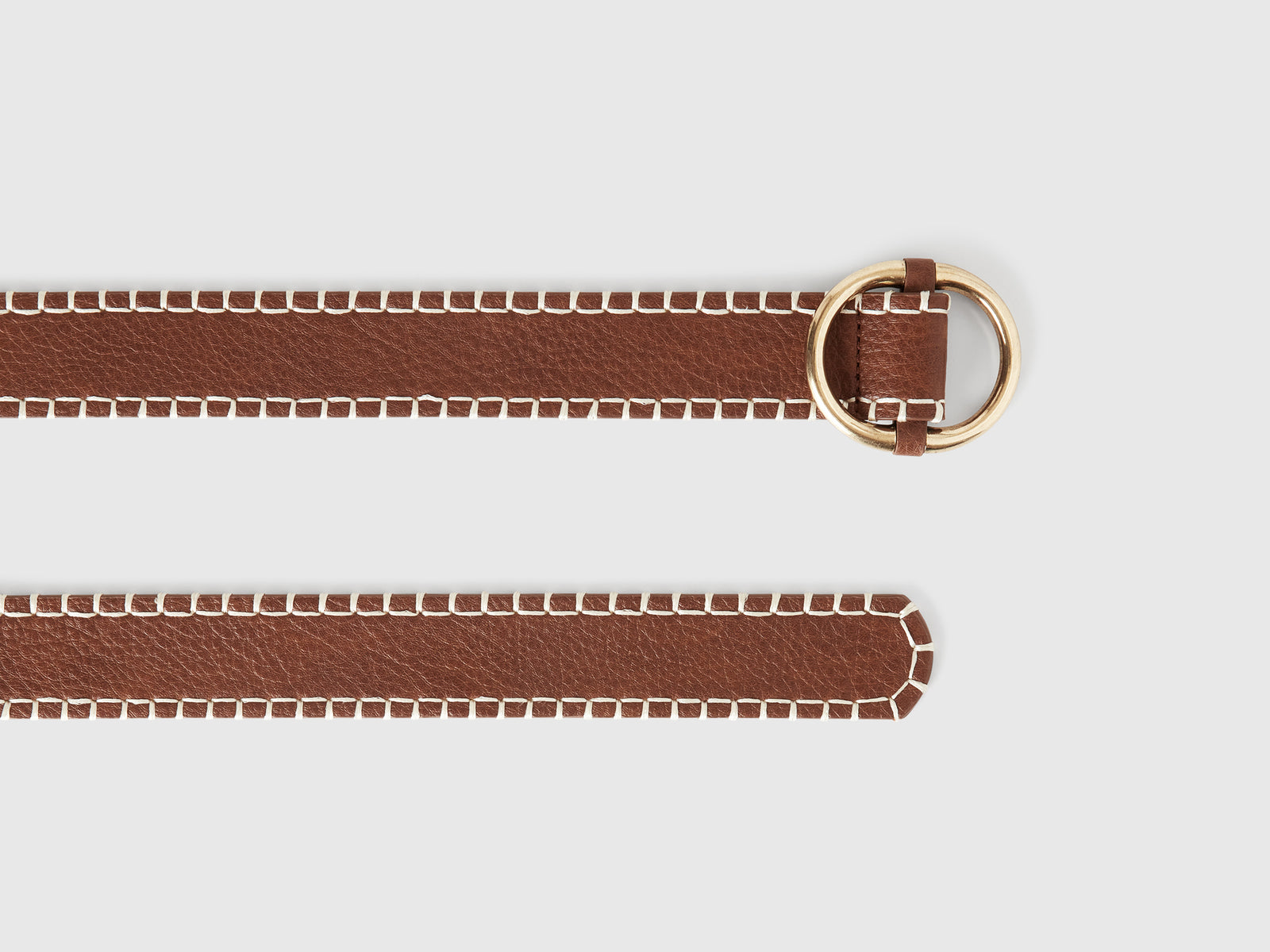 Thin belt in coated fabric da donna marrone 2 | Benetton Outlet
