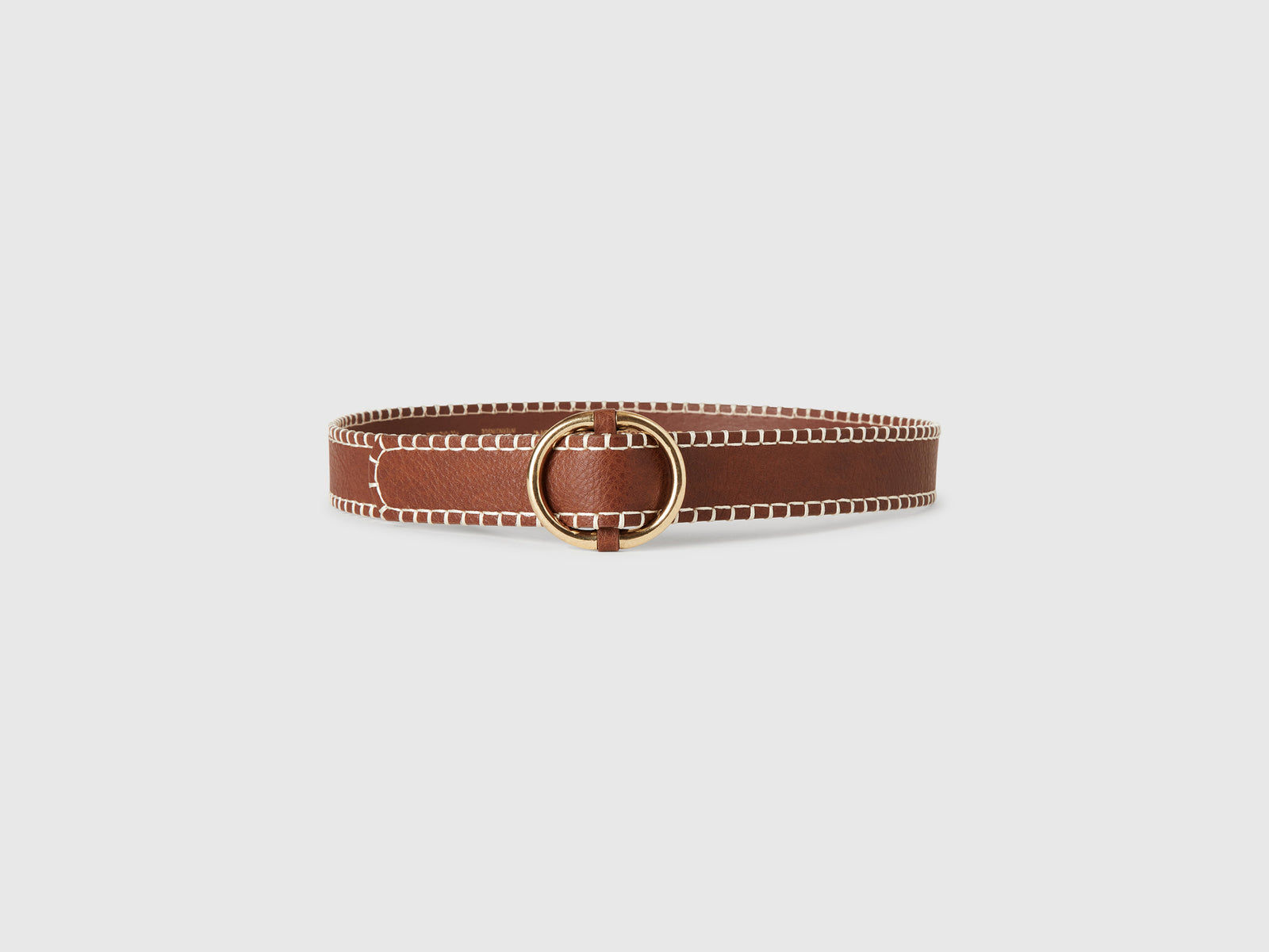 Thin belt in coated fabric da donna marrone 3 | Benetton Outlet