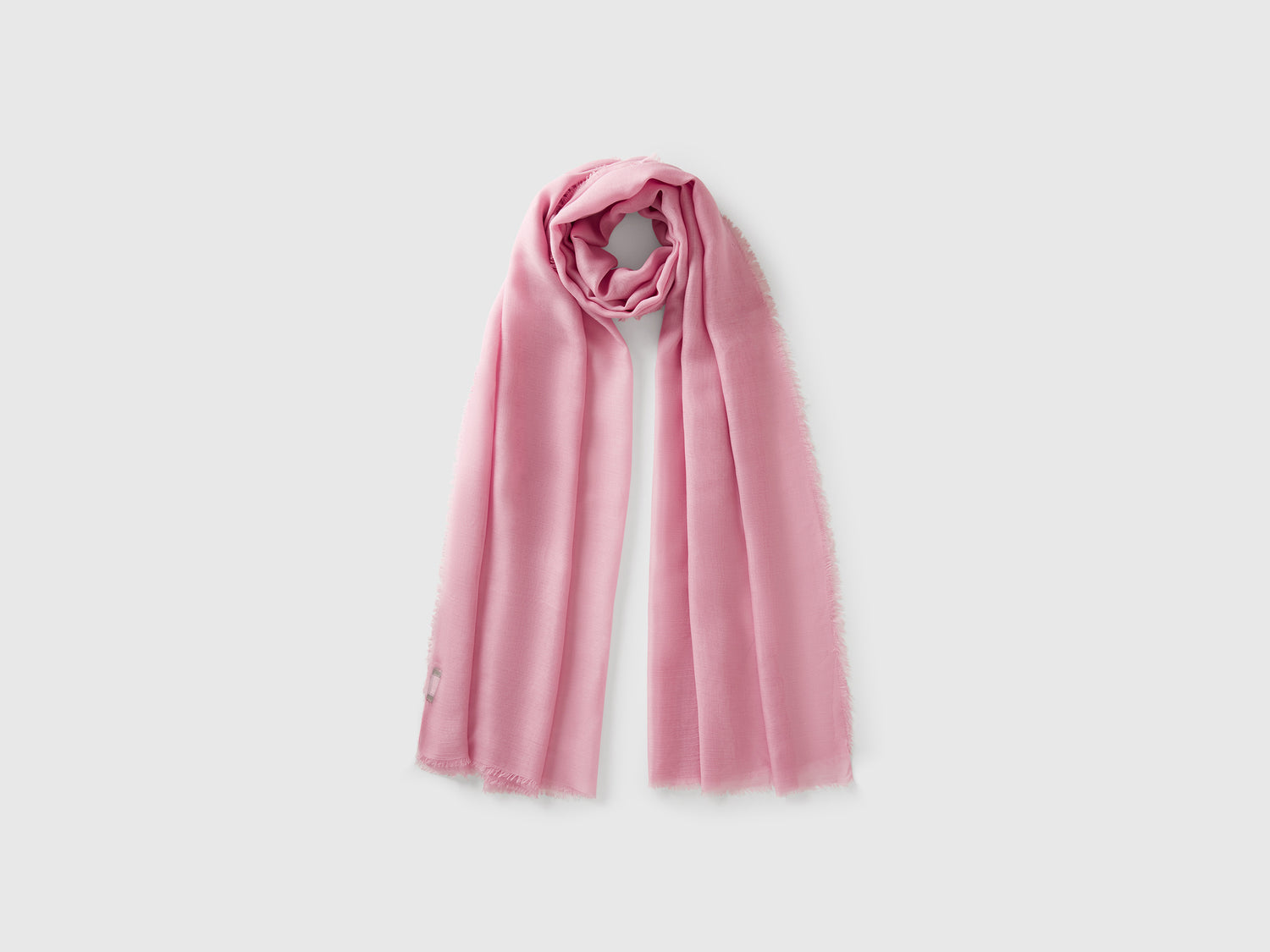 Sciarpa in seta e Modal da donna rosa | Benetton Outlet