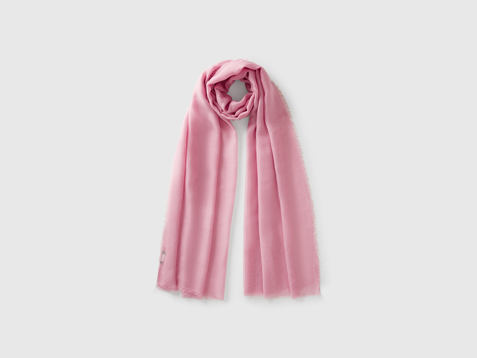 Sciarpa in seta e Modal da donna rosa | Benetton Outlet