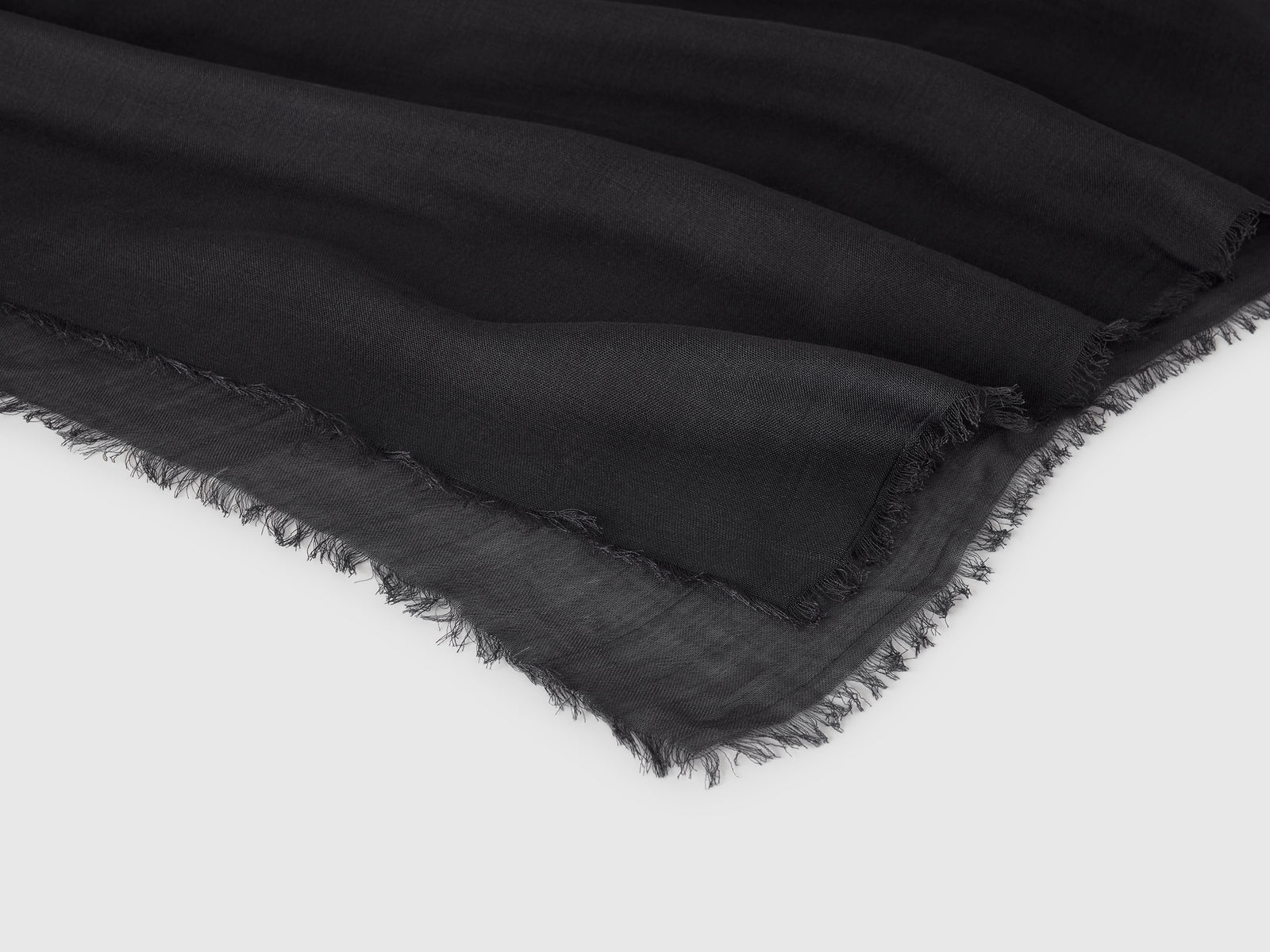 Sciarpa in seta e Modal da donna nero 2 | Benetton Outlet