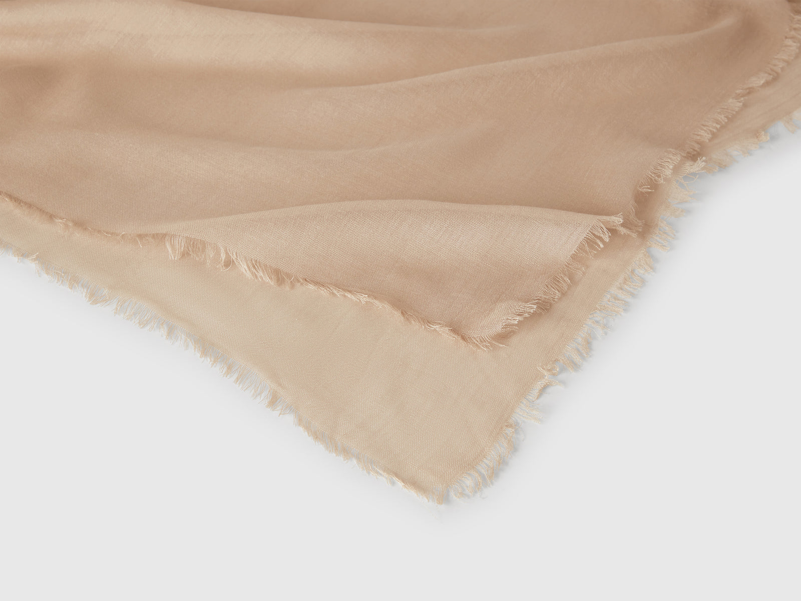 Sciarpa in seta e Modal da donna beige 2 | Benetton Outlet