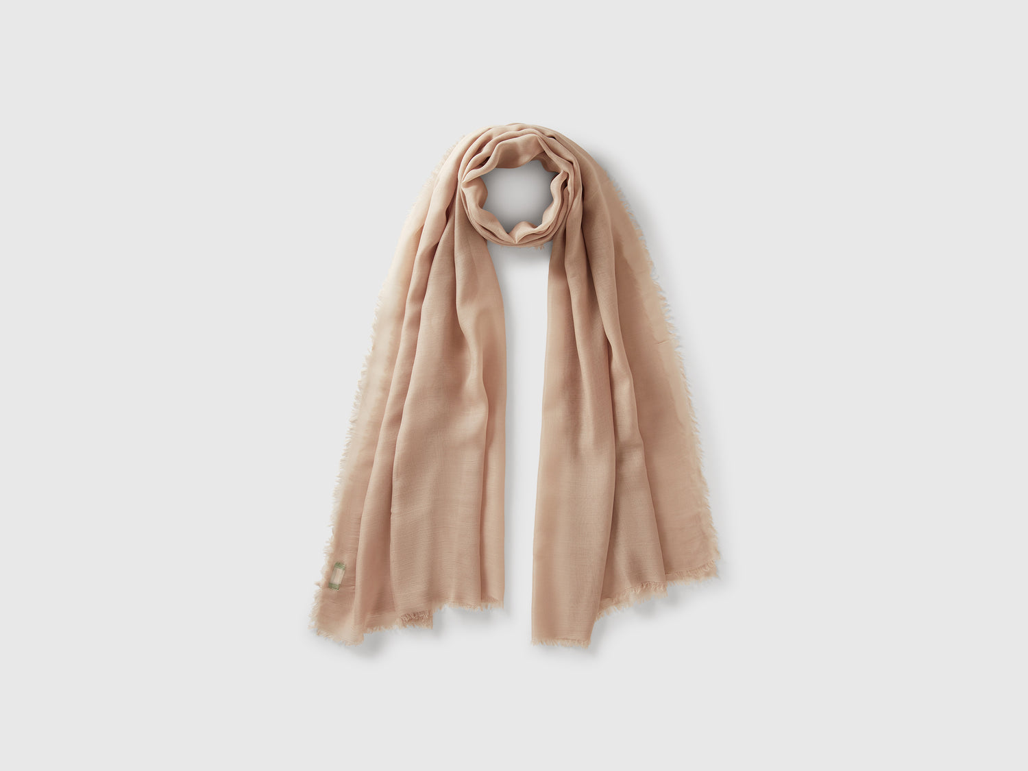 Sciarpa in seta e Modal da donna beige | Benetton Outlet