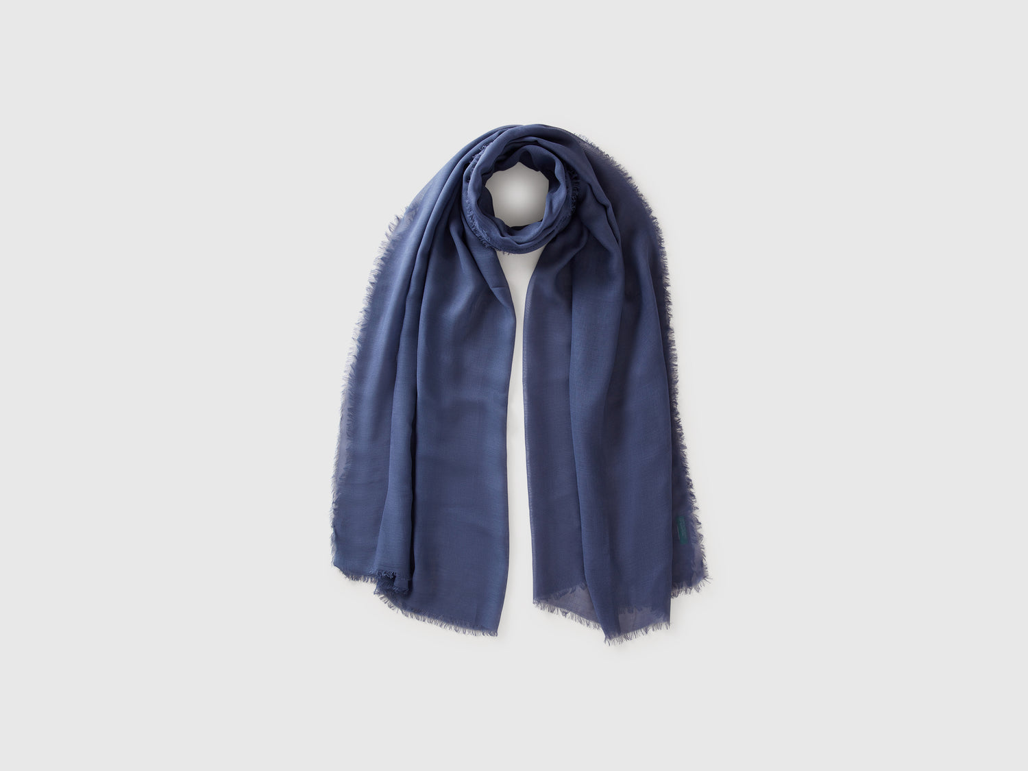 Sciarpa in seta e Modal da donna blu | Benetton Outlet