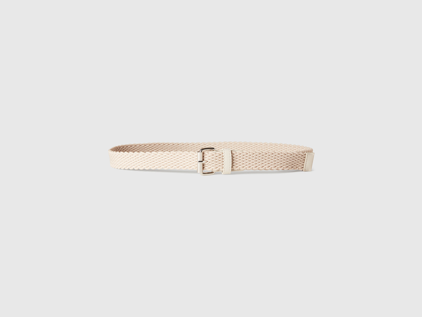 Cintura in nastro stretch da uomo beige 3 | Benetton Outlet