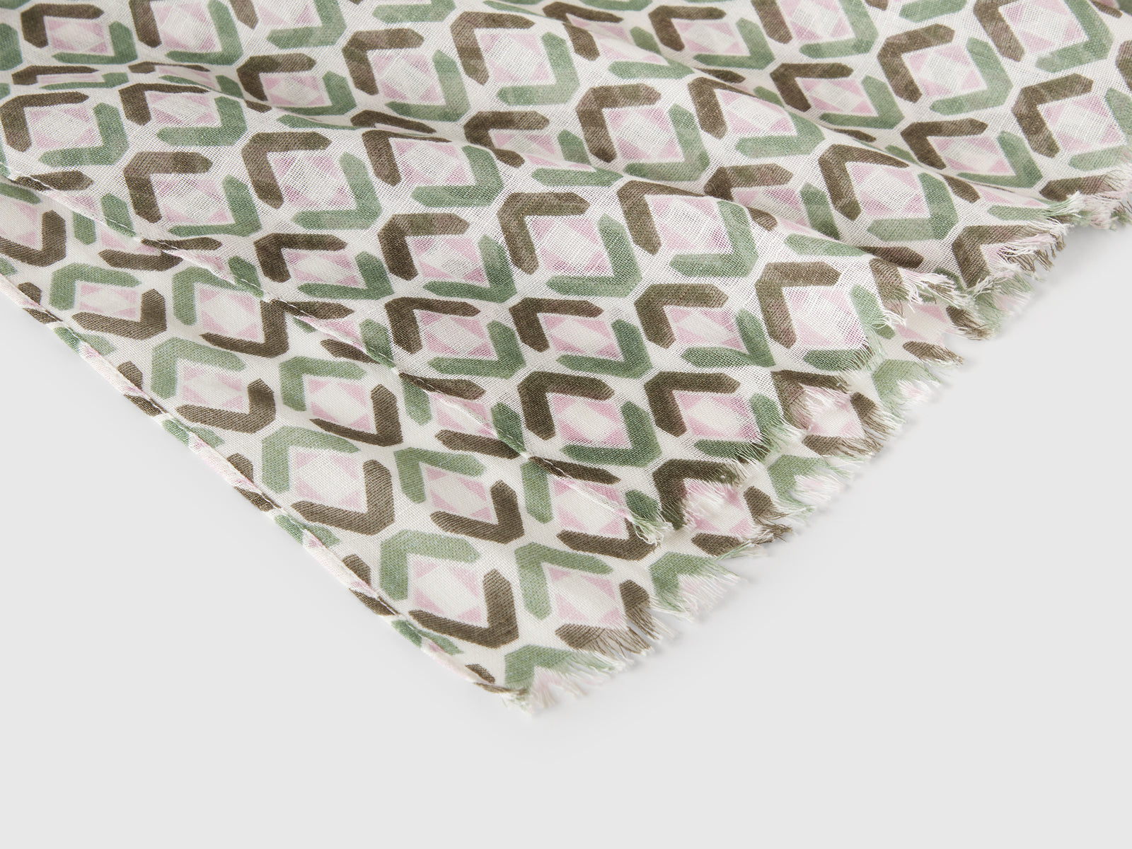 Sciarpa fantasia da donna verde 2 | Benetton Outlet