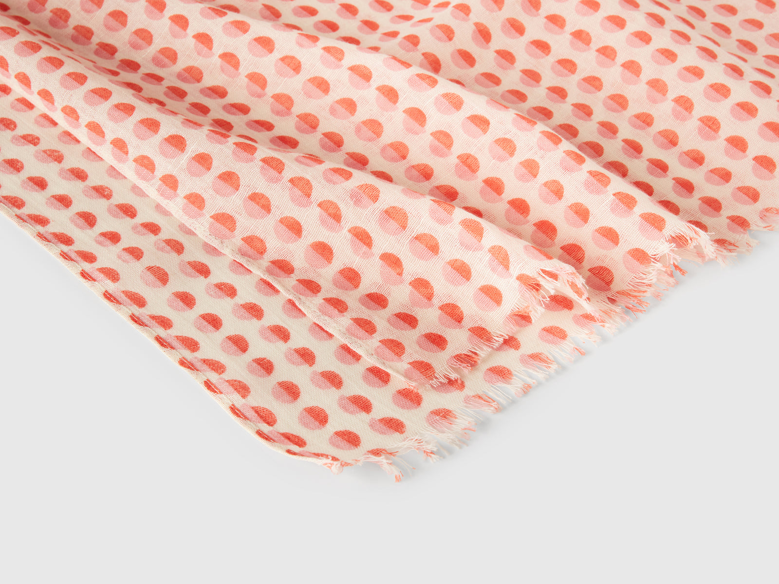 Sciarpa a pois e rossi da donna rosa 2 | Benetton Outlet