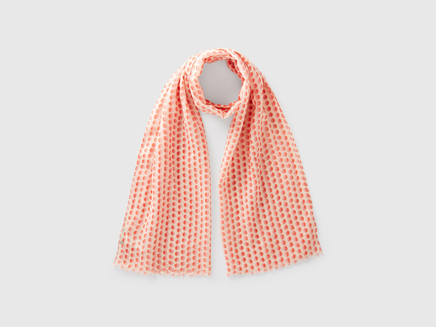 Sciarpa a pois e rossi da donna rosa | Benetton Outlet