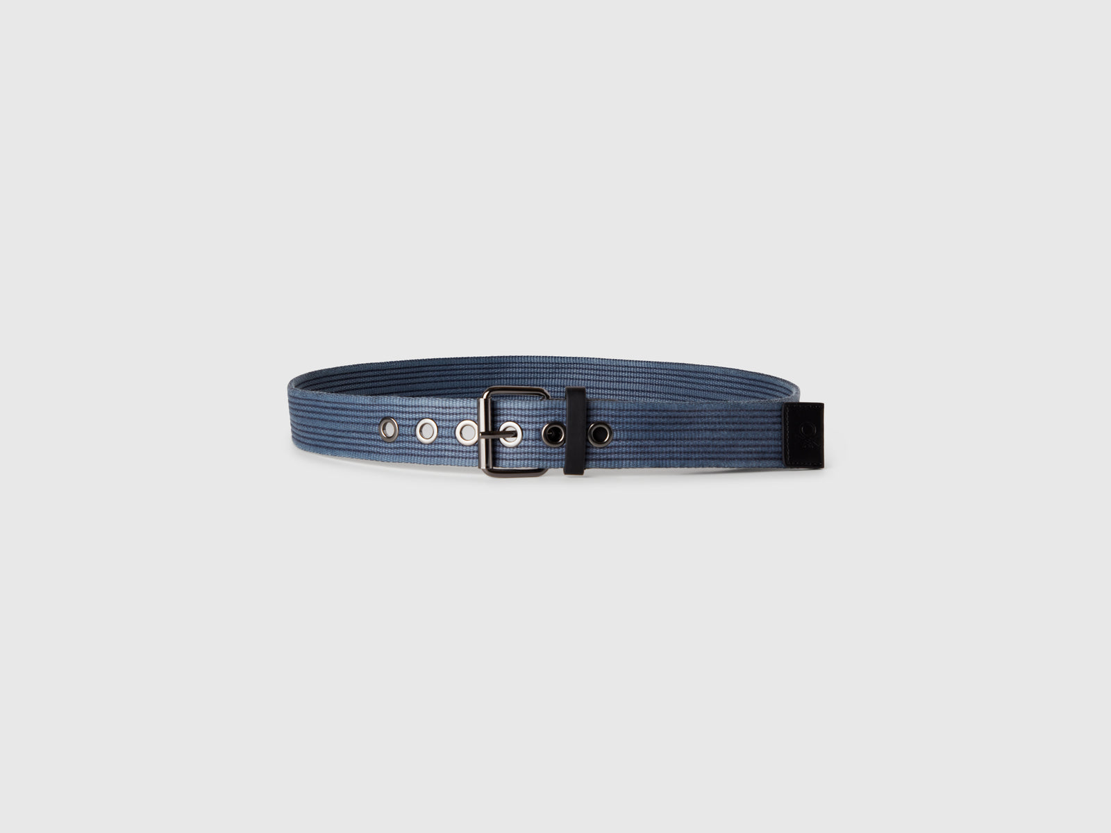 Cintura a righe con occhielli da uomo blu 3 | Benetton Outlet