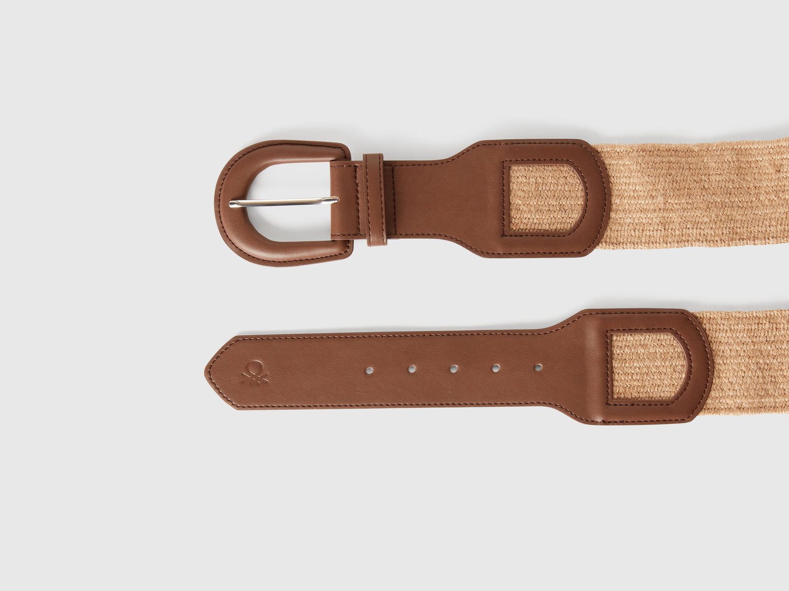 High raffia effect belt da donna marrone 2 | Benetton Outlet
