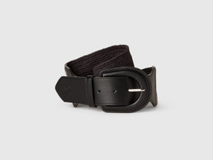 High raffia effect belt
