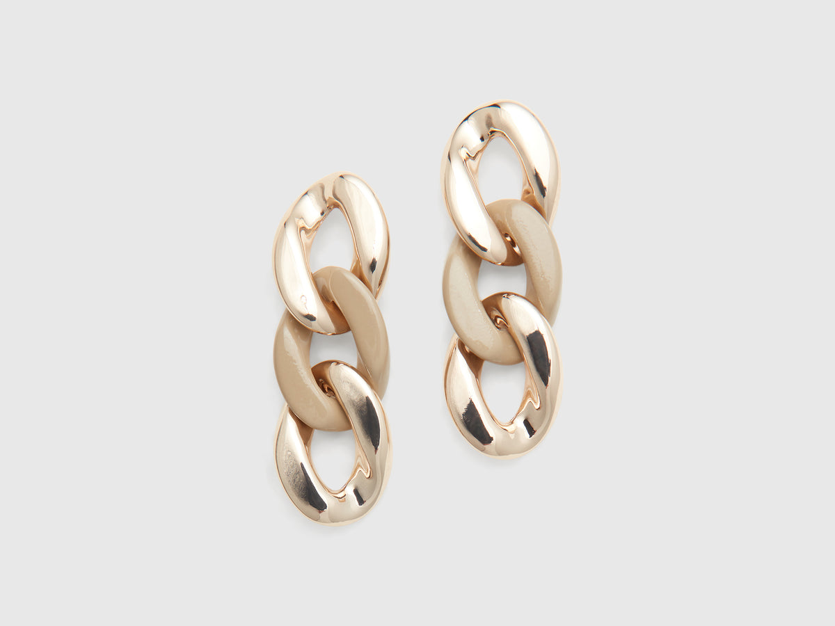 Chain drop earrings