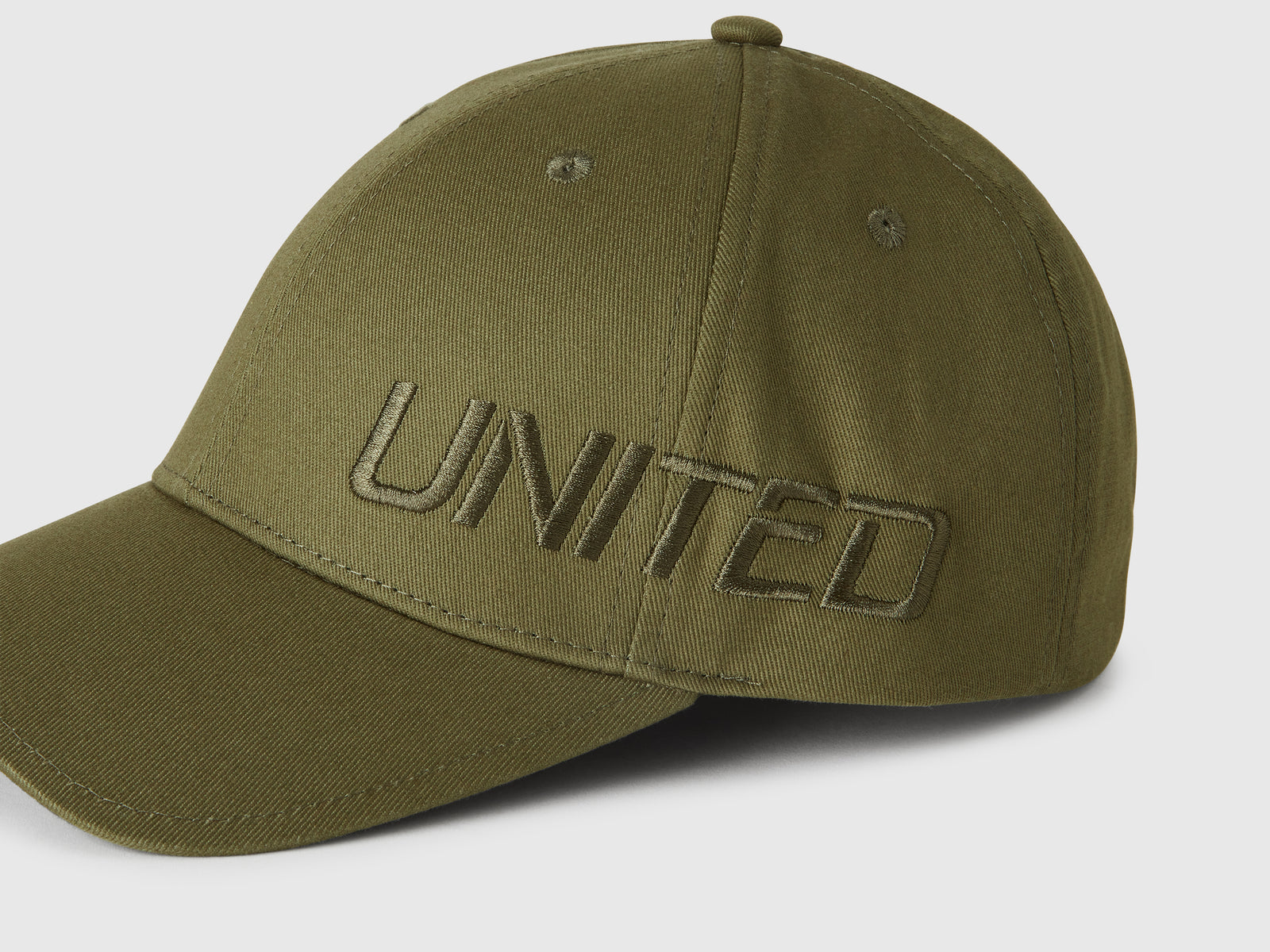 Cappello baseball con ricamo logo da uomo verde militare 3 | Benetton Outlet