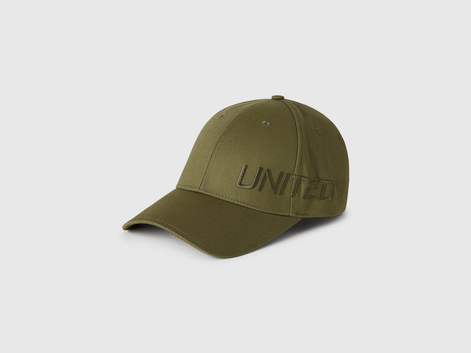 Cappello baseball con ricamo logo da uomo verde militare | Benetton Outlet