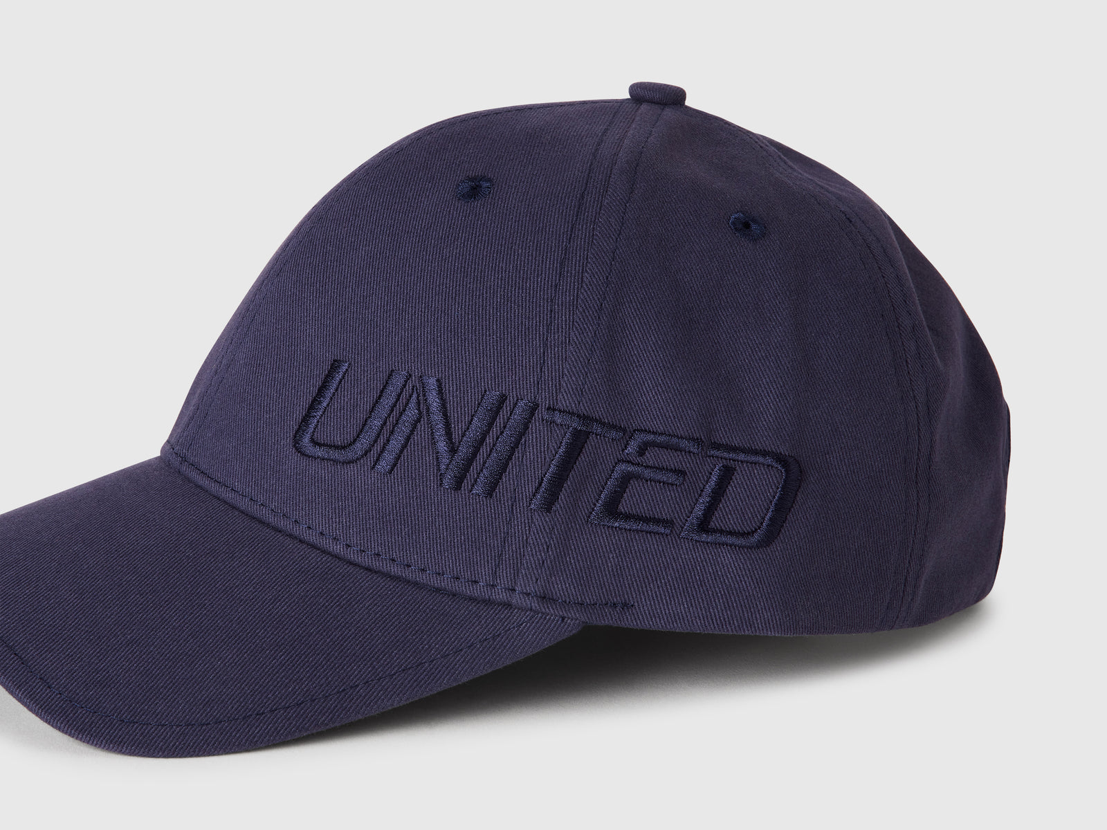 Cappello baseball con ricamo logo da uomo blu 3 | Benetton Outlet