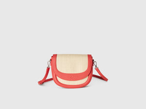 Borsa tracolla effetto rafia