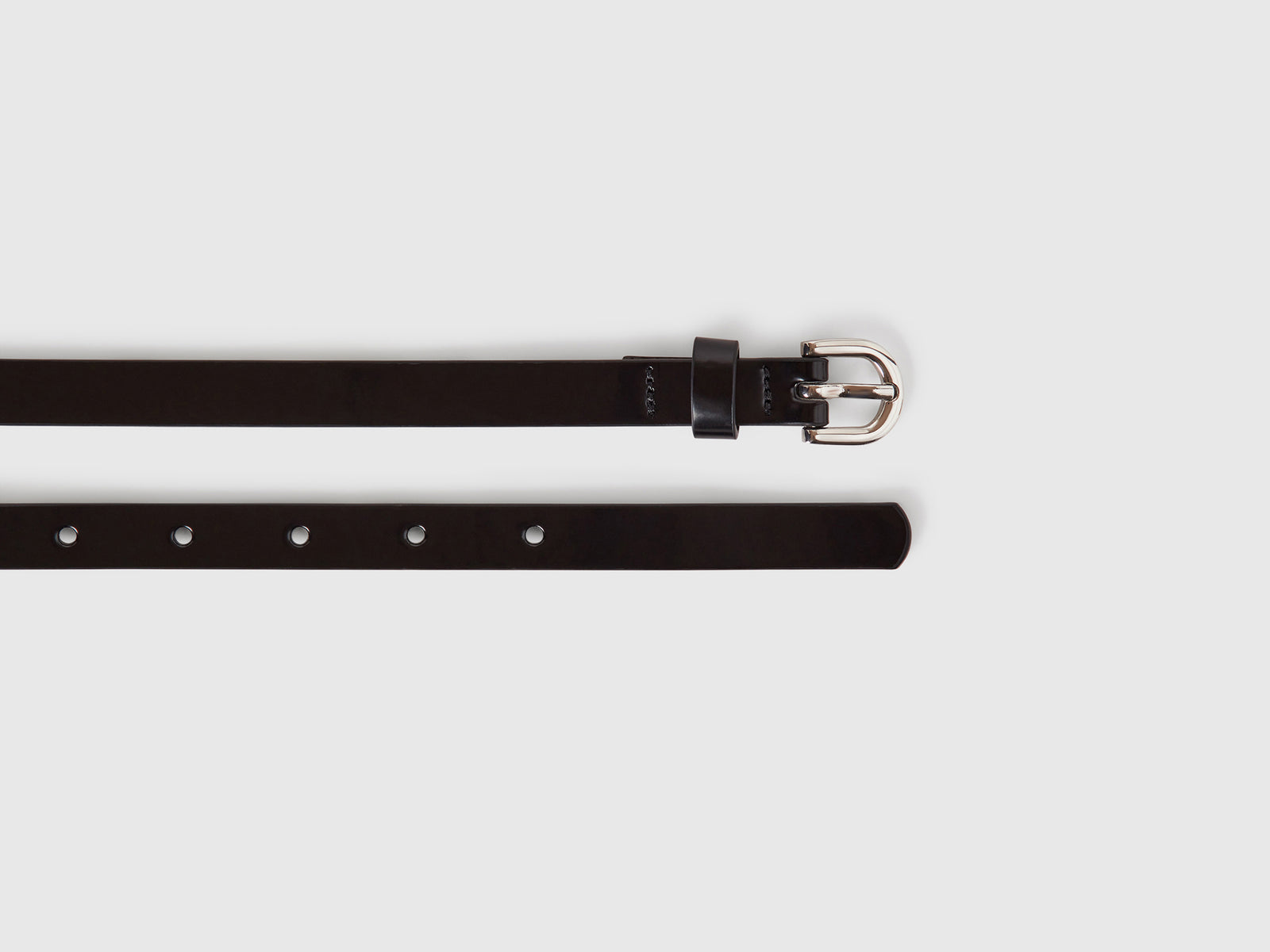 Cintura lucida da bambina nero 2 | Benetton Outlet