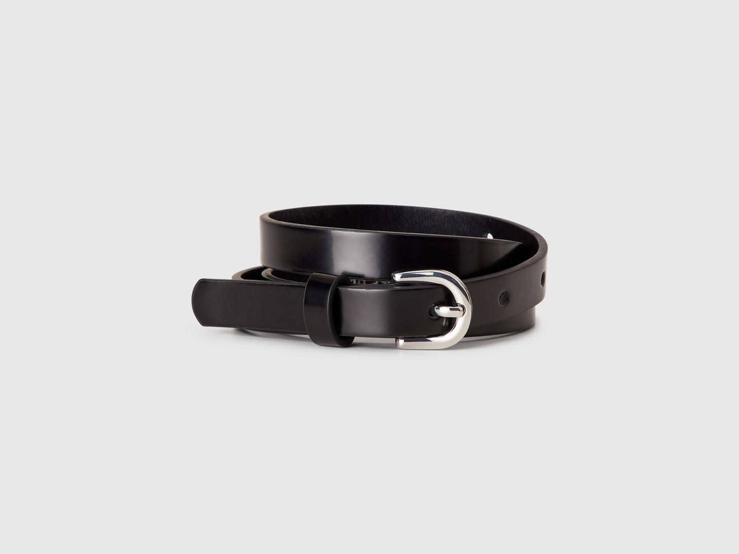 Cintura lucida da bambina nero | Benetton Outlet