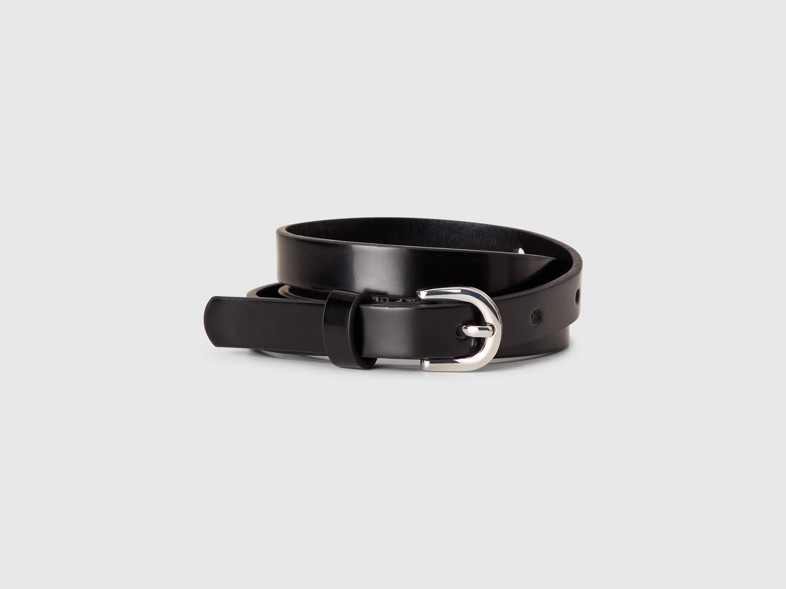 Cintura lucida da bambina nero | Benetton Outlet