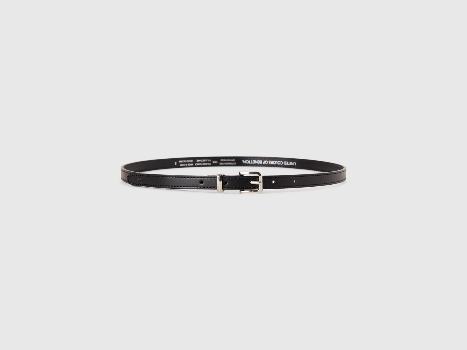 Thin belt da donna nero 3 | Benetton Outlet