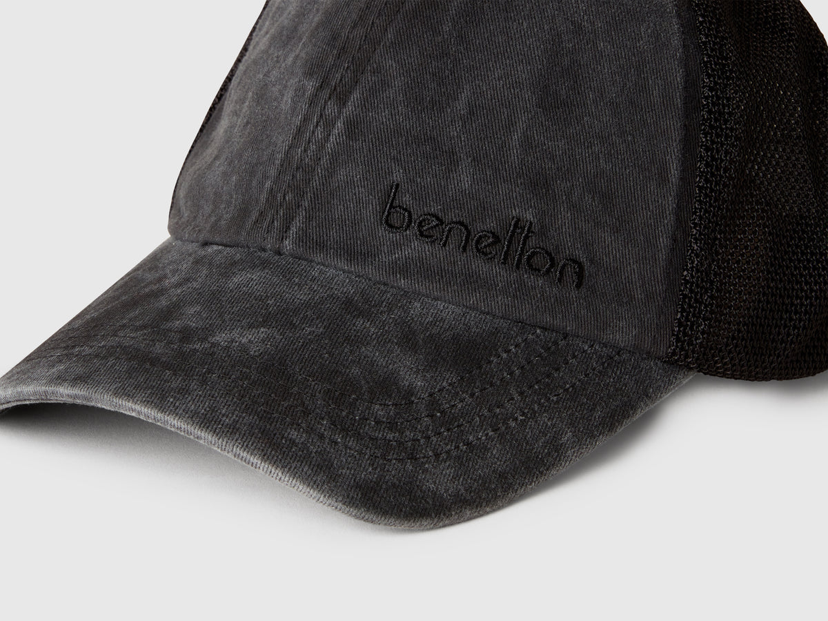 Cappello baseball in cotone e mesh