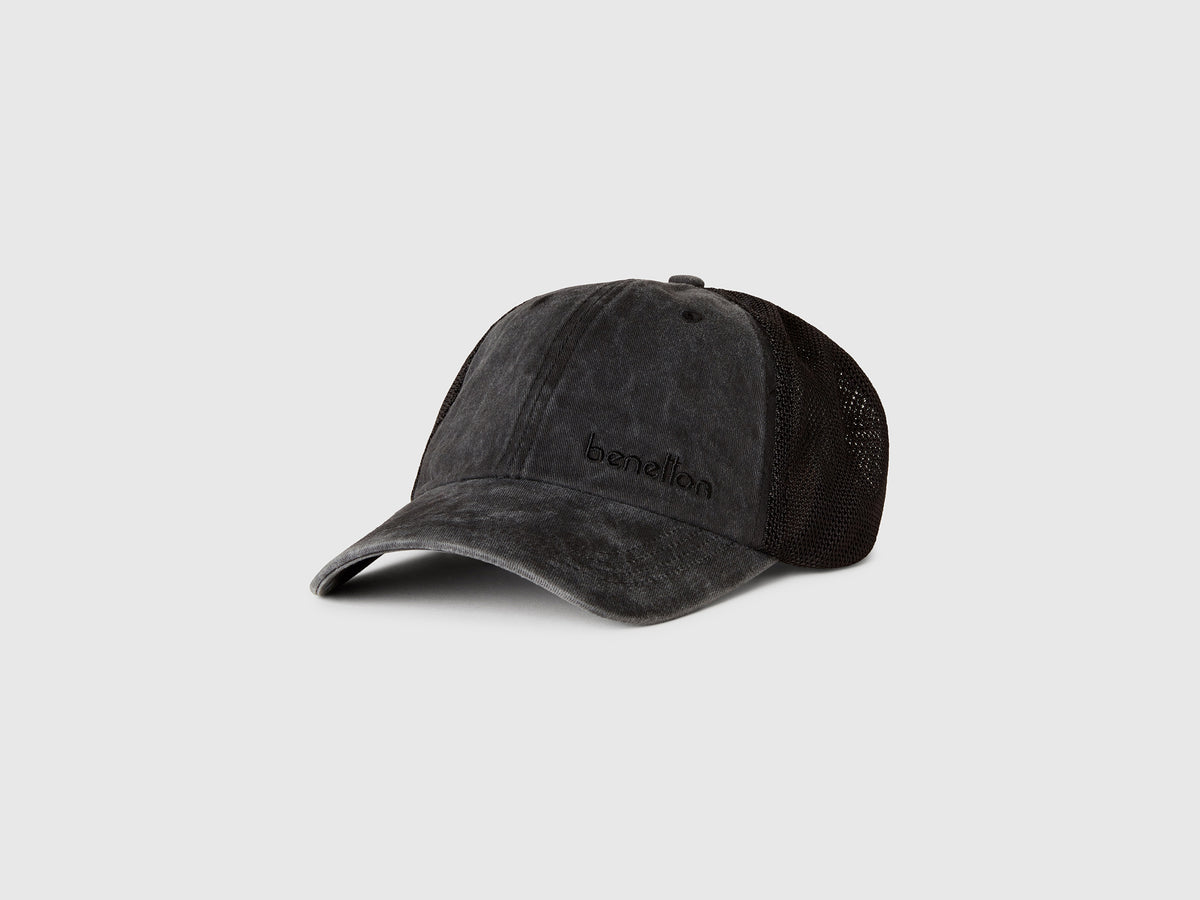 Cappello baseball in cotone e mesh