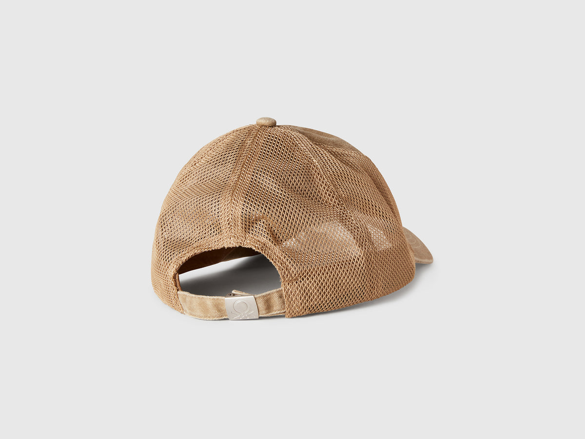 Cappello baseball in cotone e mesh